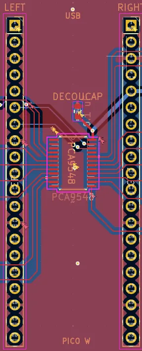 Initial PCB Pico and Mux